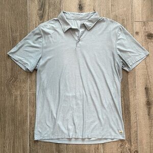 Vuori Strato Tech Polo Medium light gray platinum heather